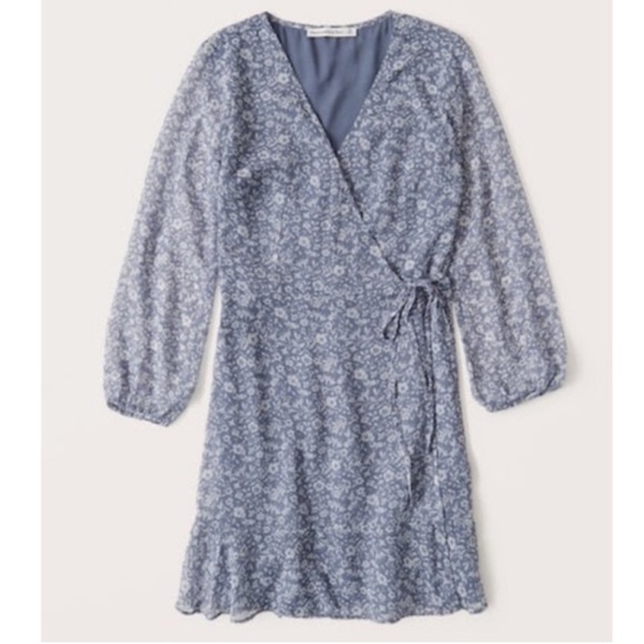 Abercrombie & Fitch Chiffon Wrap Dress - Picture 3 of 7